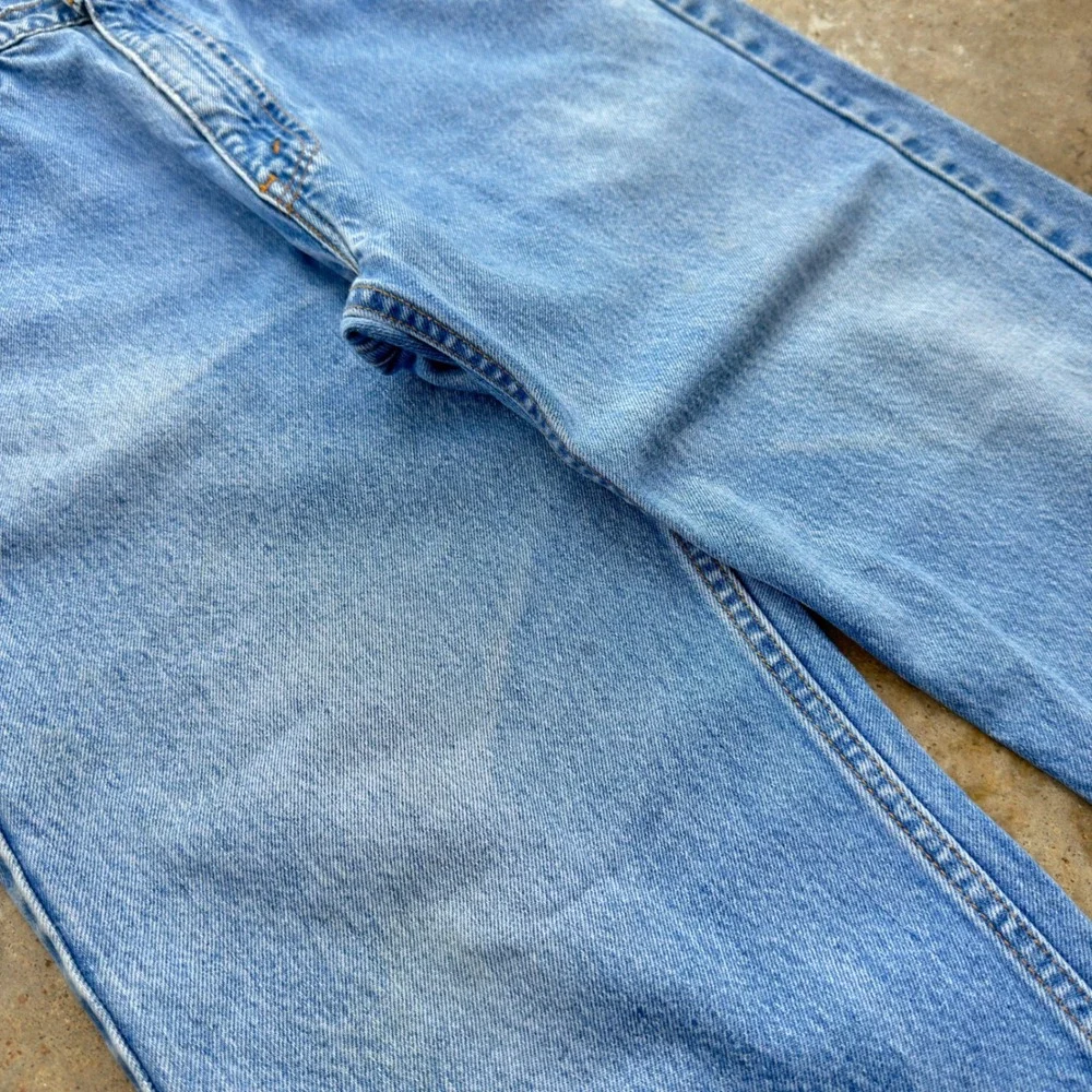 Vintage 90s Levis 505 Orange Tab Baggy Straight Leg Jeans Blue W36 L30 (g3b)